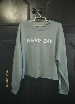 Свитшот pull &amp; bear weird day