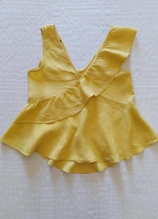 Блуза , топ, лляна, літня, від zara, льон 💯,6 фото
