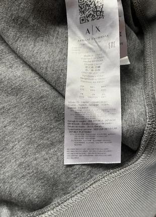 Armani exchange стильный свитшот с большим логотипом из свежих коллекций от премиум бренда