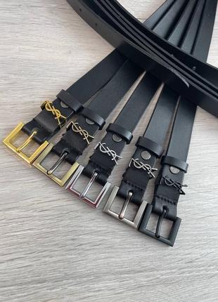 Ремень женский 2см эко турция золото кожа, ремень черный с коробкой, ремень пояс в...