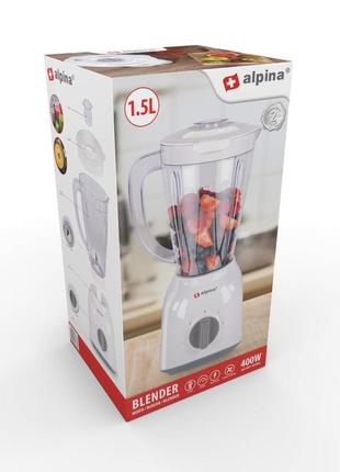 Универсальный электрический блендер для кухни alpina mixer 1,5 l4 фото