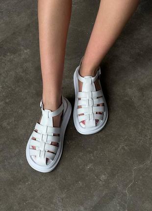 Шкіряні босоніжки з натуральної шкіри замші8 фото