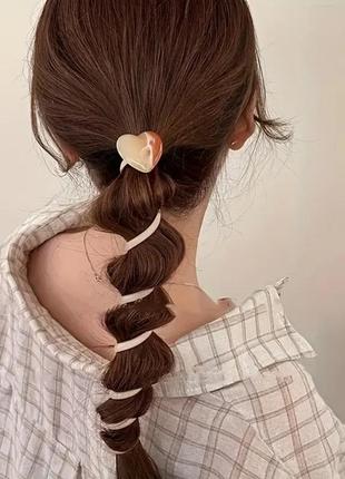 Гумка для волосся у формі серця 🥰