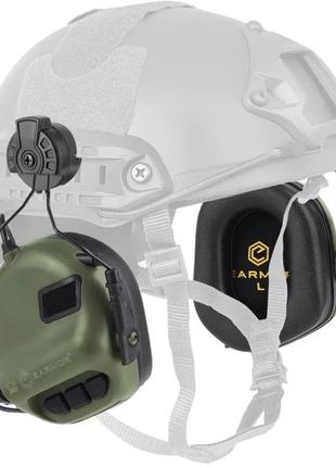 Тактические наушники earmor m31h mod3 для шлема green