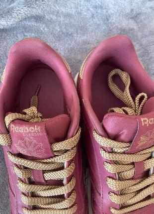 Reebok classic leather infants (rm-twisted berry/chalk)  кросівки 34,53 фото