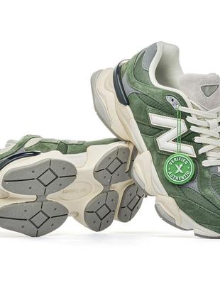 Кросівки new balance 9060 white green2 фото