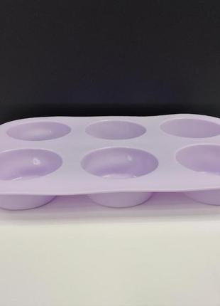 Силіконова форма empire для випікання мафінів 25 х 17 х 3 см фіолетовий em-7100