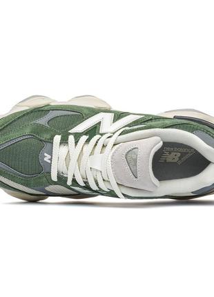 Кросівки new balance 9060 white green6 фото