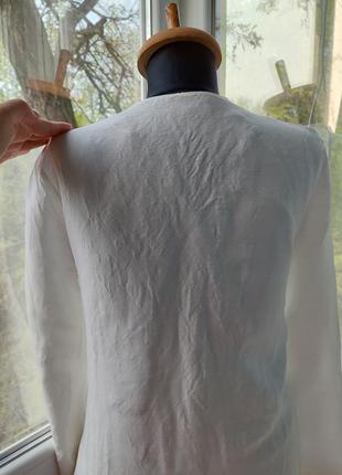 Блуза з льону та віскози zara4 фото