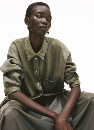 Льняна сорочка оверсайз2 фото