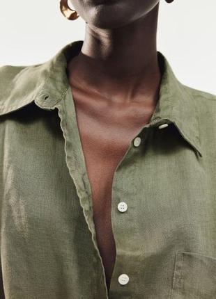 Льняна сорочка оверсайз3 фото