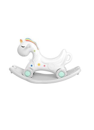 Детская лошадка качалка babyplaypen унисекс музыкальная 1348446616 белый