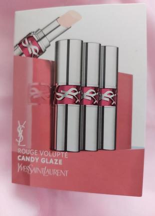 Миниатюра бальзама-плампера для губ ysl rouge volupte candy glaze2 фото