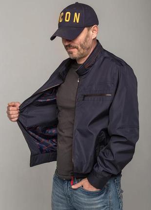 Мужская куртка легкая демисезонная ветровка со стойкой размер 50-56 56