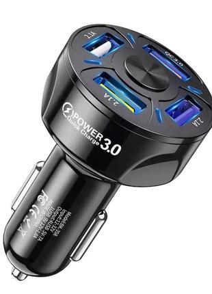 Зарядний пристрій автомобільний 4x usb 35вт 12-24в ac prof 3994