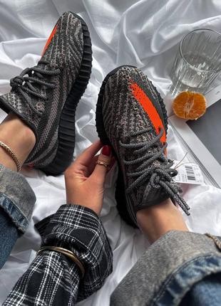 Унісекс кросівки yeezy boost 350 v2 carbone beluga  reflective3 фото