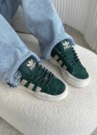 🔥жінок кросівки adidas campus x bad bunny green🔥10 фото