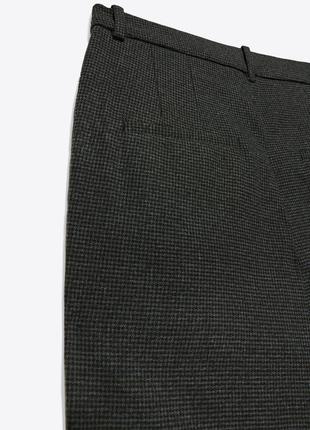 Zara новые с бирками брюки в клетку с высокой посадкой2 фото