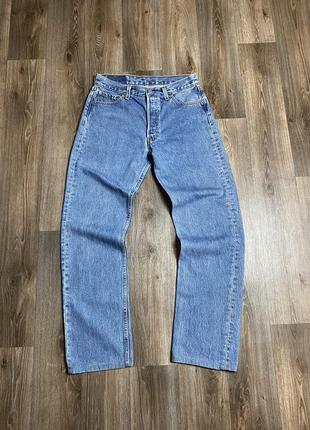 Levi’s 501 чоловічі джинси левіс левайс світло сині вінтажні  оригінал штани 30 34 м s2 фото