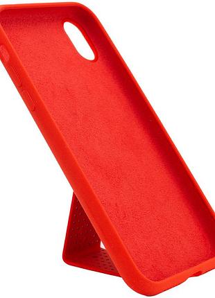 Чехол silicone case hand holder для apple iphone xs max (6.5") красный / red 3