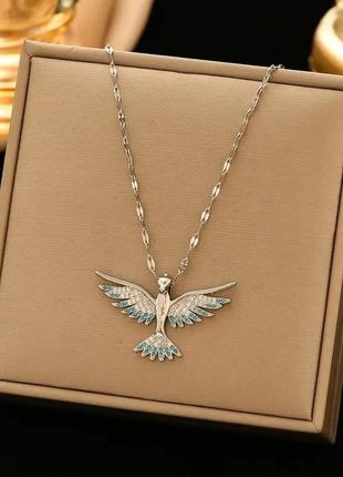 Кулон, подвеска из стали феникс