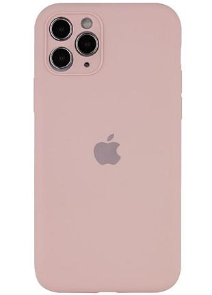 Чохол silicone case full camera protective (aa) для apple iphone 12 (6.1") рожевий / pink sand