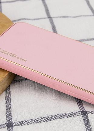 Шкіряний чохол xshield для apple iphone 13 pro max (6.7) рожевий / pink 3