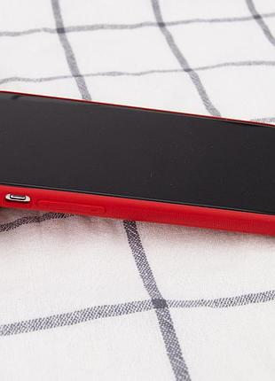 Шкіряний чохол xshield для apple iphone 11 pro max (6.5") червоний / red 4