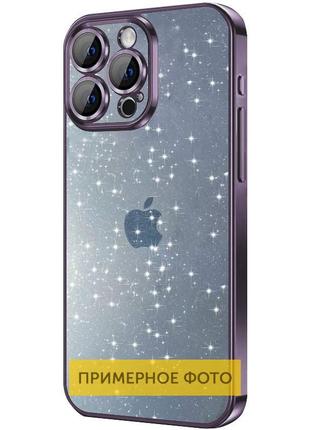 Чохол tpu+pc glittershine для apple iphone 15 (6.1"), purple