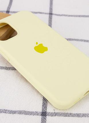 Чехол для iphone 13 pro silicone case full protective (mellow yellow) 2