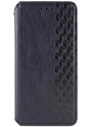 Кожаный чехол книжка getman cubic (pu) для samsung galaxy a24 4g, черный