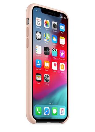 Чохол silicone case without logo (aa) для apple iphone xs max (6.5") рожевий / pink sand 3