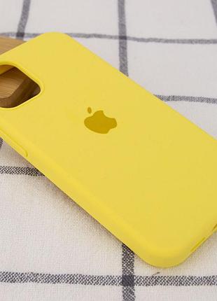 Чехол для iphone 14 pro silicone case full protective (yellow) 2