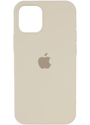 Чохол для apple iphone 14 plus (6.7"") - silicone case full protective (aa) бежевий / antigue white