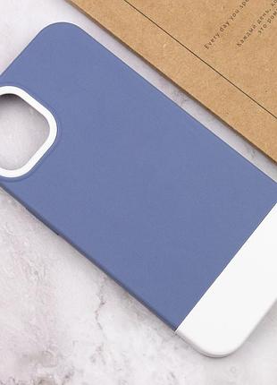 Чохол tpu+pc bichromatic для apple iphone 13 (6.1") blue / white 4