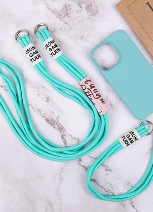 Чохол tpu two straps california для apple iphone 12 pro / 12 (6.1") бірюзовий / marine green 6