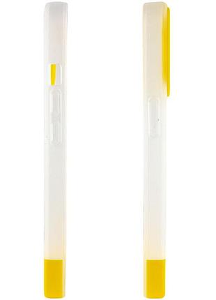 Чехол tpu+pc bichromatic для apple iphone 13 pro max (6.7 дюйма) matte / yellow 4