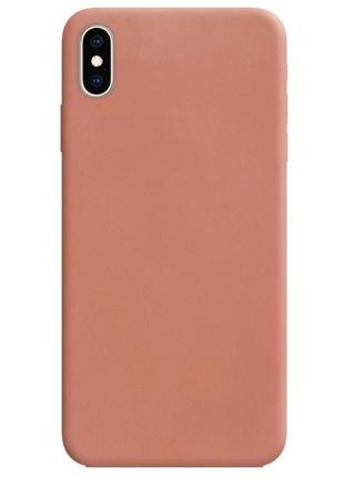 Силіконовий чохол candy для apple iphone xs max (rose gold)