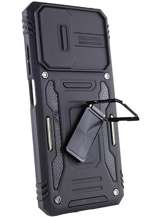 Ударопрочный чехол camshield army ring для xiaomi redmi note 11 (global) / note 11s / note 12s черный / black 3
