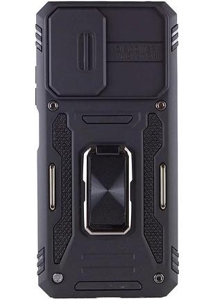 Ударопрочный чехол camshield army ring для xiaomi redmi note 11 (global) / note 11s / note 12s черный / black 2