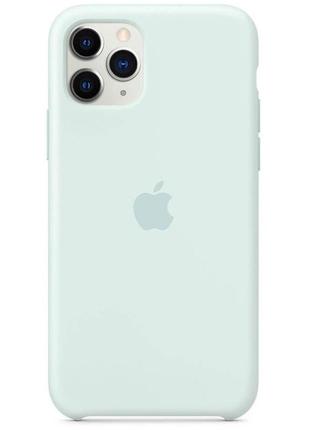 Чохол для apple iphone 11 pro (5.8") - silicone case (aaa) (бірюзовий / beryl)
