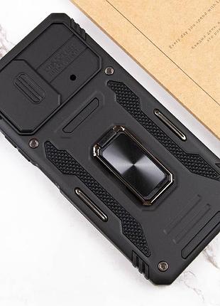 Ударостійкий чохол camshield army ring для xiaomi poco x5 5g / note 12 5g чорний / black 6