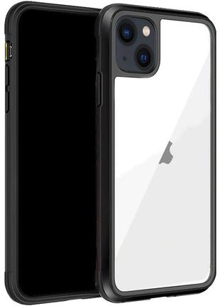 Чохол для apple iphone 13 (6.1"") - pc+tpu+metal k-doo ares (чорний)