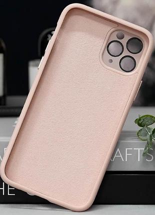 Чехол tpu+glass sapphire midnight with magsafe для apple iphone 14 pro (6.1 дюйма) розовый / pink sand 3