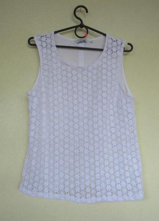 Майка блуза из комбинированной ткани от new look