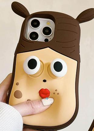 Силиконовый чехол funny 3d для apple iphone 12 pro max (6.7") she 3