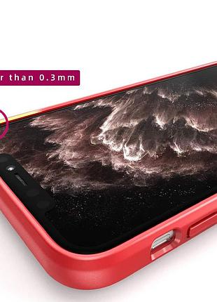 Tpu+pc чохол deen crystalring for magnet (opp) для apple iphone 13 pro (6.1") безбарвний / червоний 5