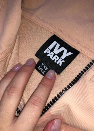 Ivy park оригінал худі кофта зіп на блискавці оверсайз кофта зим худи на молнии3 фото