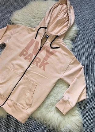 Ivy park оригінал худі кофта зіп на блискавці оверсайз кофта зим худи на молнии5 фото