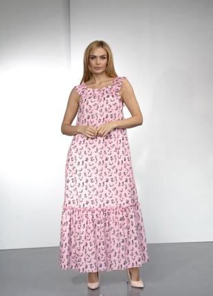 Платье сарафан длинное, нарядное, италия 46-50 р.1 фото